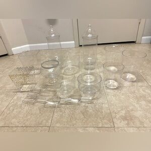 Candy Party Table plastic containers – set of 11